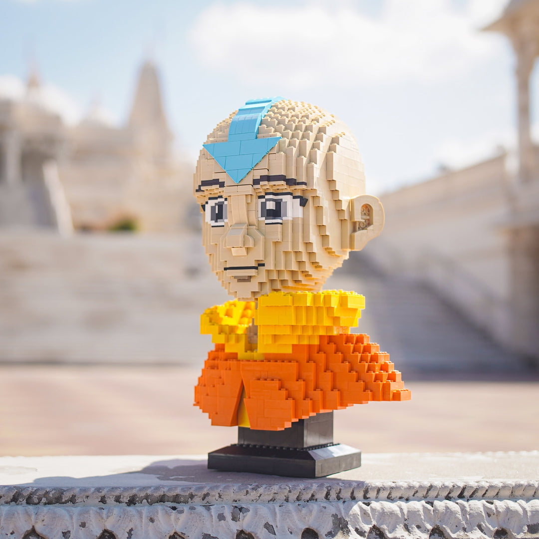Air Bender Life-Sized Bust built with LEGO® bricks - by Bricker Builds