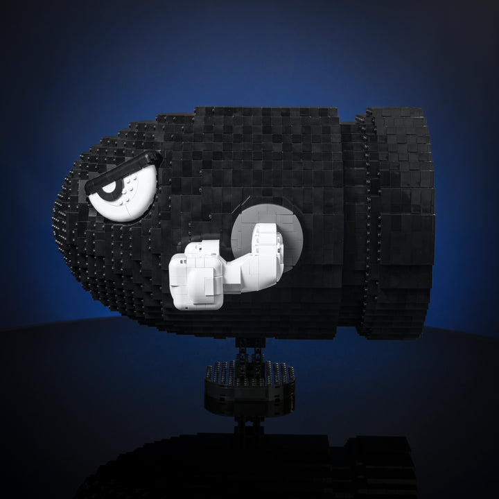 Angry Bill made of Lego bricks side