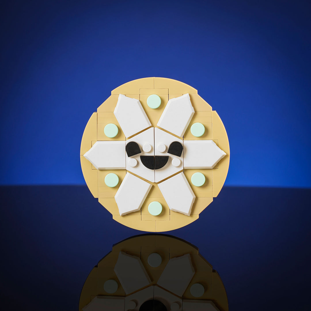 Snowflake Cookie Ornament made of LEGO® Bricks by Bricker Builds