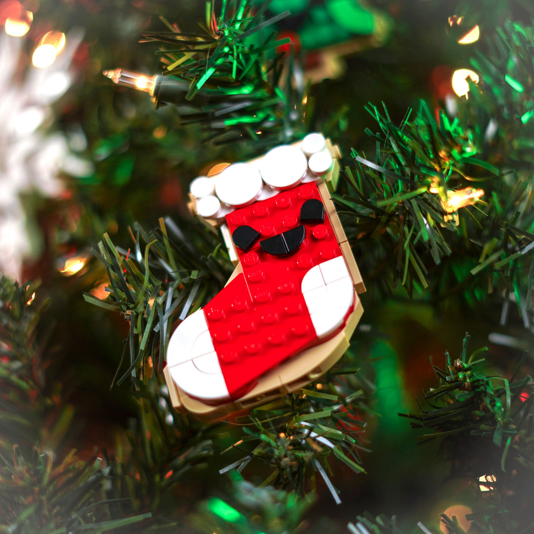 Stocking Cookie Ornament made of LEGO® Bricks by Bricker Builds