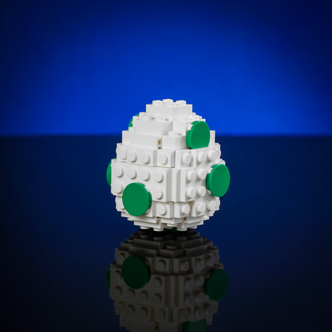 Mini Italian Dino Egg in Green made of LEGO® Bricks by Bricker Builds