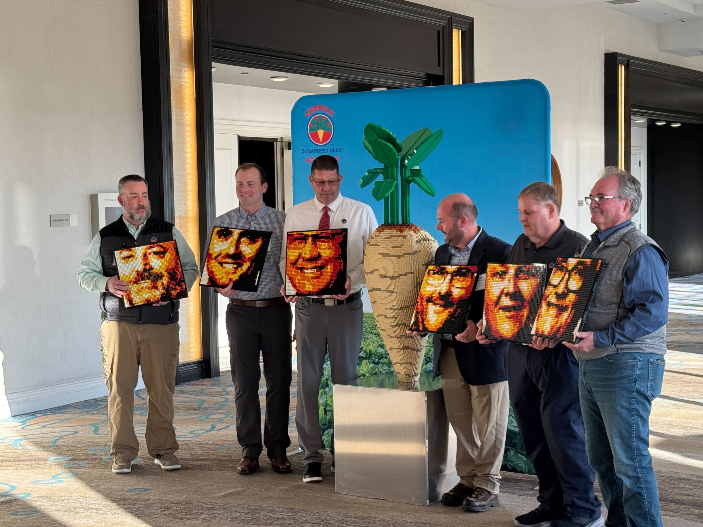 Sugar Beet Life-Sized Sculpture Commission Designed by Bricker Builds for a Sugar Beet Farm Trade Show