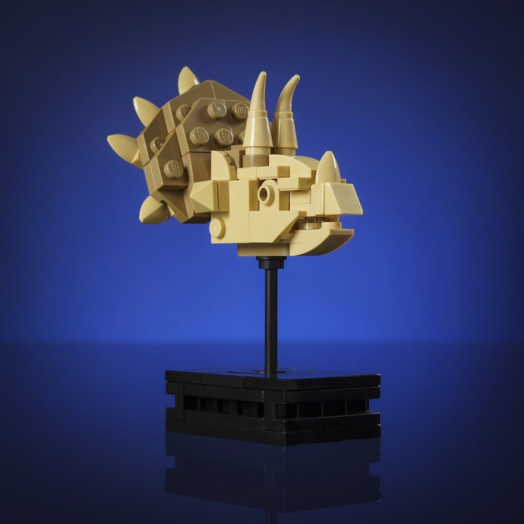 Triceratops Fossil Replica made of LEGO® bricks by Bricker Builds